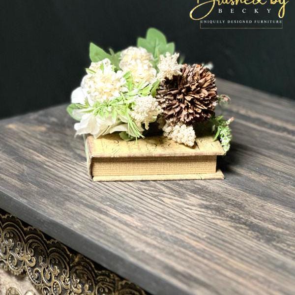 Antique black floral chest of drawers, decopauged romantic gold floral DIY three drawer project, bedroom, entryway living room furniture